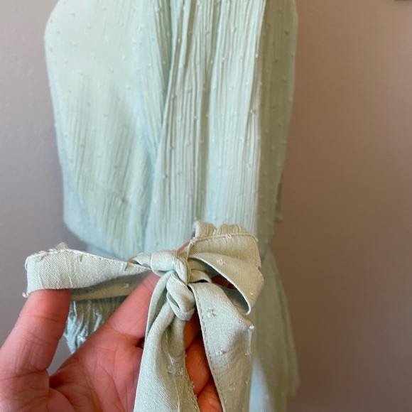 H&M Mint Swiss Dot Long Sleeve Dress - Picture 5 of 9